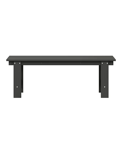 Outdoor Hdpe 48" Modern Backless Patio Bench