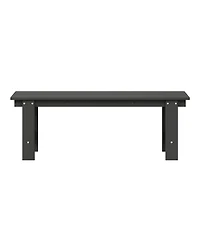 Outdoor Hdpe 48" Modern Backless Patio Bench