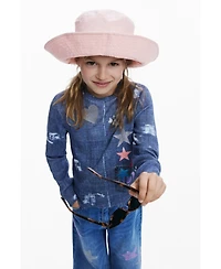 Desigual Girls Girls's Denim T-shirt with stars