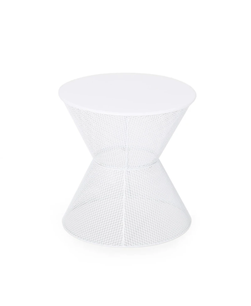 Streamdale Stylish Mesh Breeze Side Table Perfect Summer Companion for Relaxation