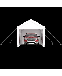 Streamdale 12' x 20' Portable Carport Garage with Roll-up Doors & Wind Windows