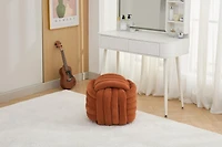 Streamdale Ottoman Vanity Stool Knotted Chenille Fabric, Modern, Stylish