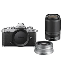 Nikon Z fc Dx-Format Mirrorless Camera with Nikkor Z Dx 16-50mm f/3.5-6.3 Vr Lens, Silver and Z Dx 50-250mm f/4.5-6.3 Vr Lens, Black