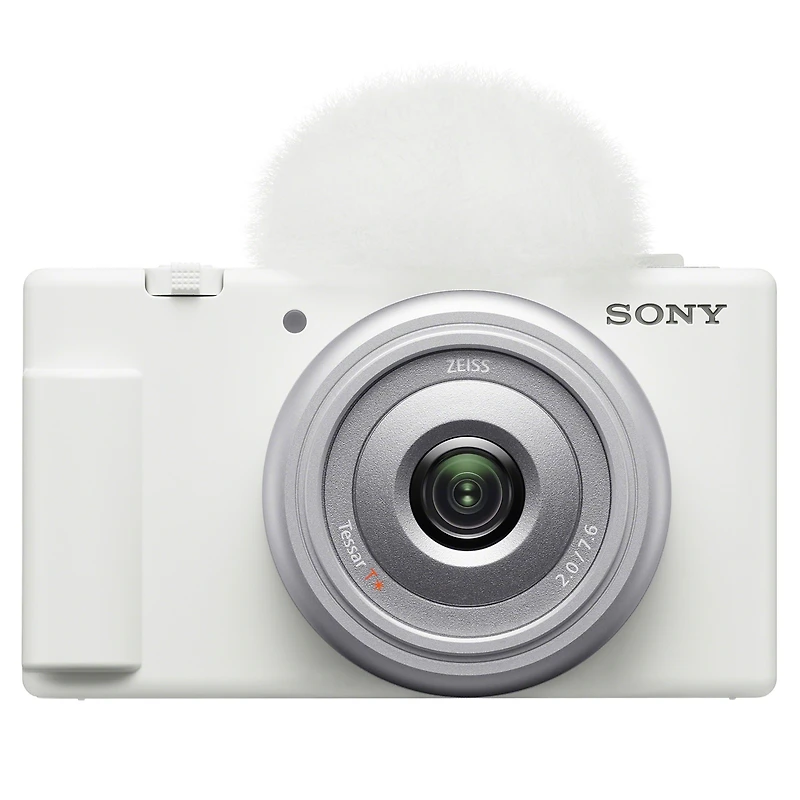 Sony Zv-1F Vlogging Camera, White Bundle with 32GB Sd Card, Camera Bag