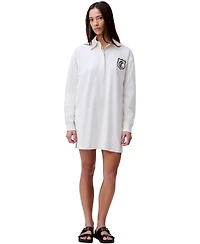 Calvin Klein Jeans Women's Long-Sleeve Rugby Polo Dress