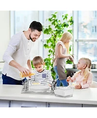 Sorbus 4 Section all-in-one Buffet Utensil Caddy - Ideal for Dining Table, Party, Buffet, Kitchen, Entertaining