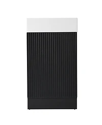 Streamdale 18.6" Bathroom Vanity with Sink, Bathroom Vanity Cabinet with Two-tier Shelf, Left or Right Orientation, Black