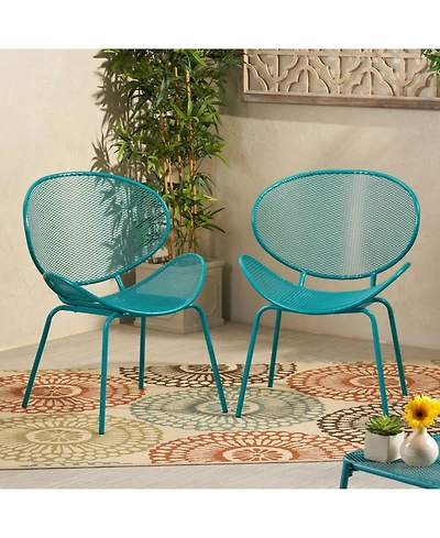 Streamdale Modern Outdoor Mesh Shell Chair Set Retro Comfort, Sleek Design