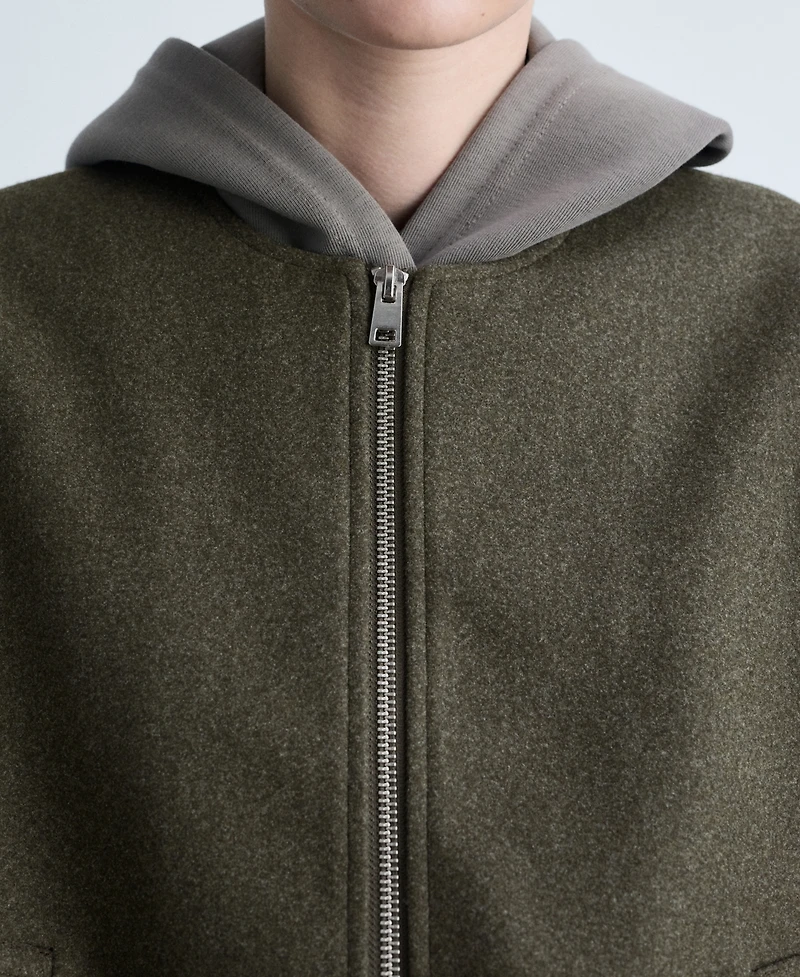 Mango Women's Gathered Bomber Jacket