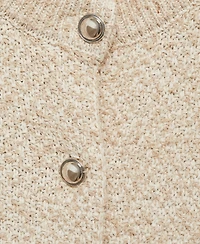 Mango Women's Buttoned Chunky Knit Jacket