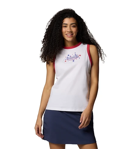 Columbia Women's Rolling Bend Graphic Ringer Tank Top