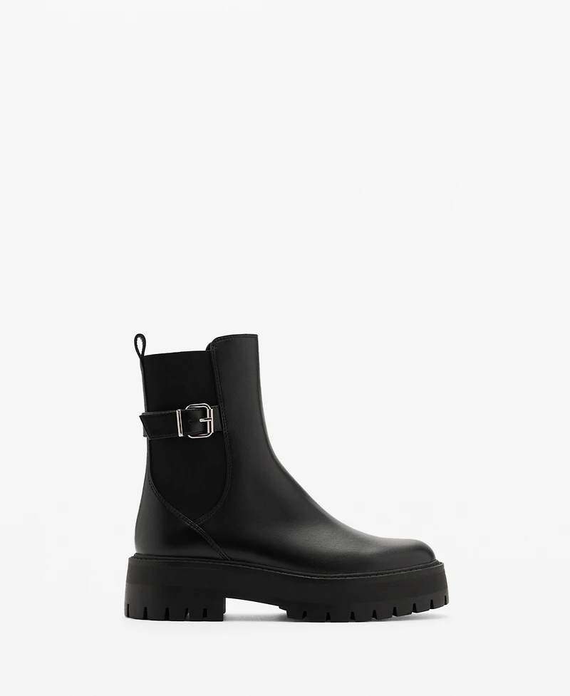 Mango Women's Buckled Chelsea Boots