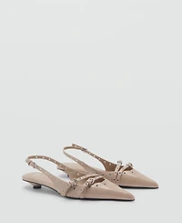 Mango Women's Die-Cut Kitten Shoes