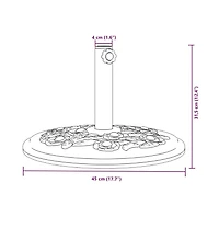 Parasol Base for 1.5"/1.9" Poles 26.5 lb Round