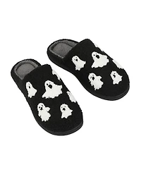 Generic Halloween Ghosts Black Slippers - L