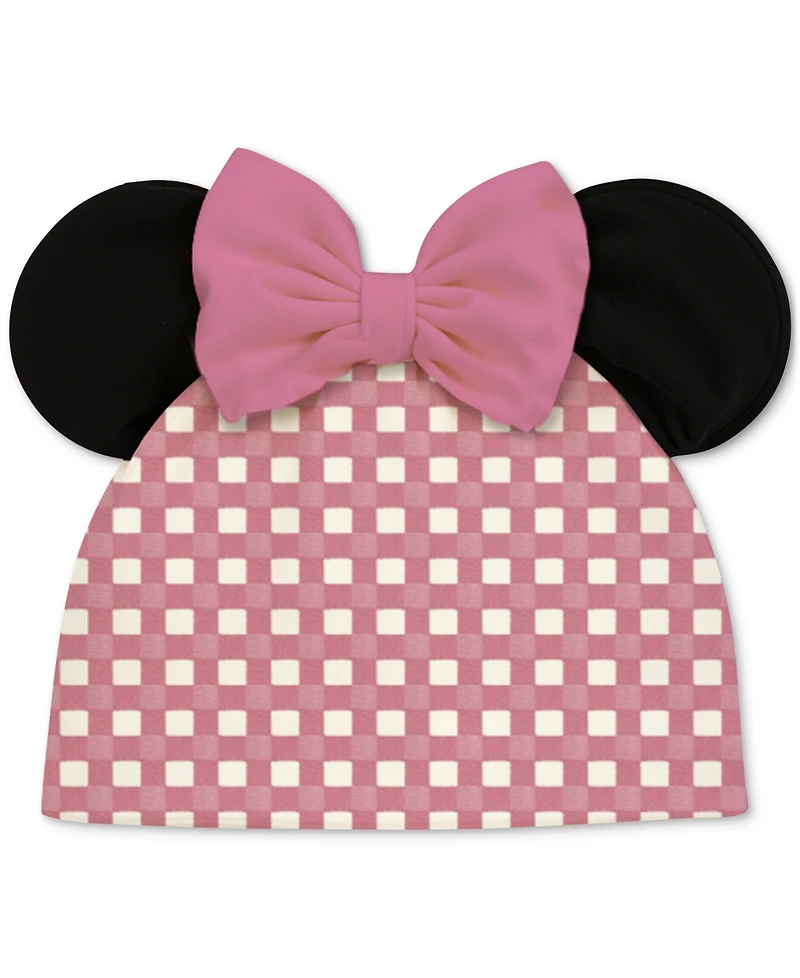 Disney Baby Girls Minnie Mouse Bodysuit, Pants & Hat, 3 Piece Set