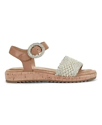 Earth Women's Padma Woven Band Ankle Strap Sandals