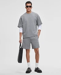 Mode of One Men's Oversized-Fit Textured Sweatshirt, Exclusively at Macy's
