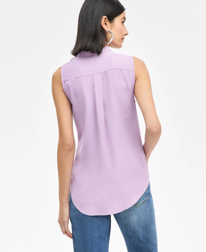 I.n.c. International Concepts Women's V-Neck Sleeveless Top, Exclusively at Macy's