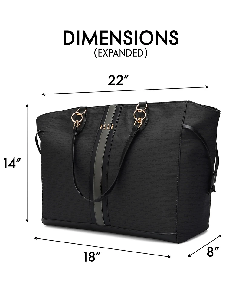 Elle Eleganza 32 Liters Monogram Weekender Tote Bag