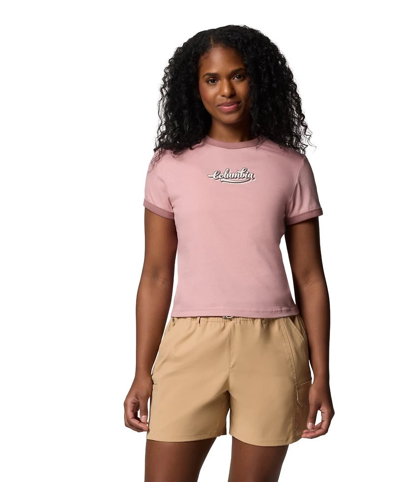 Columbia Women's Rolling Bend Graphic Ringer Top