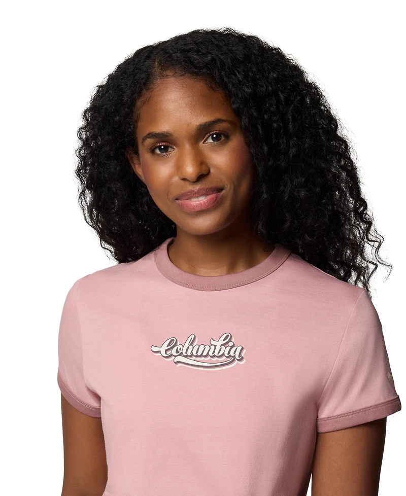 Columbia Women's Rolling Bend Graphic Ringer Top