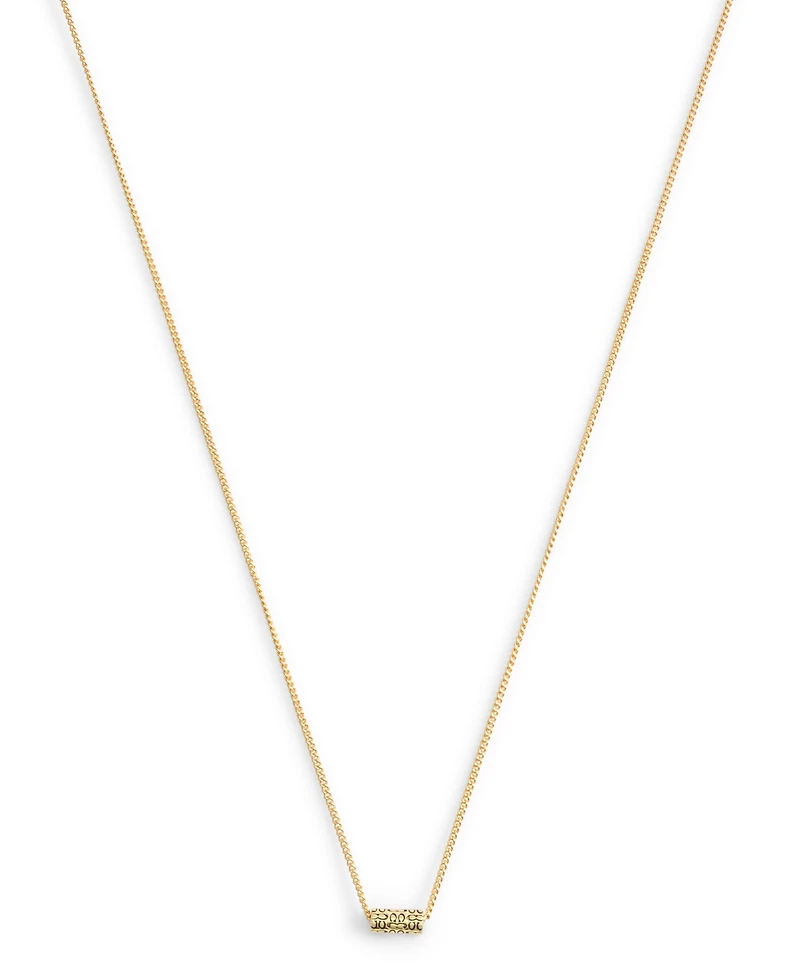 Coach Signature Quilted Tube Pendant Necklace