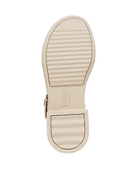 Soul Naturalizer Women's Emma Block Heel Footbed Flat Sandals