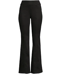 Lands' End Women's Adaptive Lycra High Rise Pull On Flare Jeans