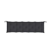 Garden Bench Cushions 2 pcs Black 70.9"x19.7"x2.8" Oxford Fabric
