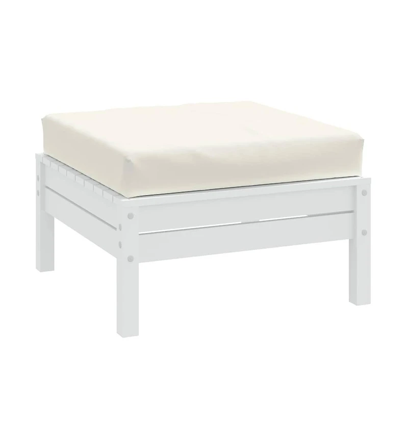 Pallet Cushion Melange Cream 23.6"x23.6"x3.7" Fabric