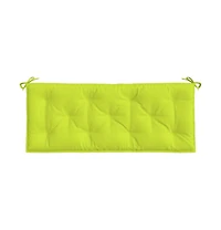 Garden Bench Cushions 2 pcs Bright Green 47.2"x19.7"x2.8" Oxford Fabric
