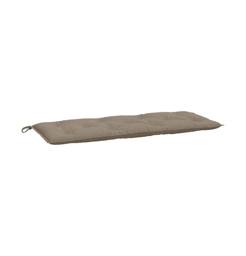 Garden Bench Cushions 2 pcs Taupe 47.2"x19.7"x2.8" Oxford Fabric