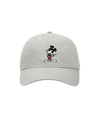 Disney Men's Mickey Mouse White Unstructured Baseball Cap