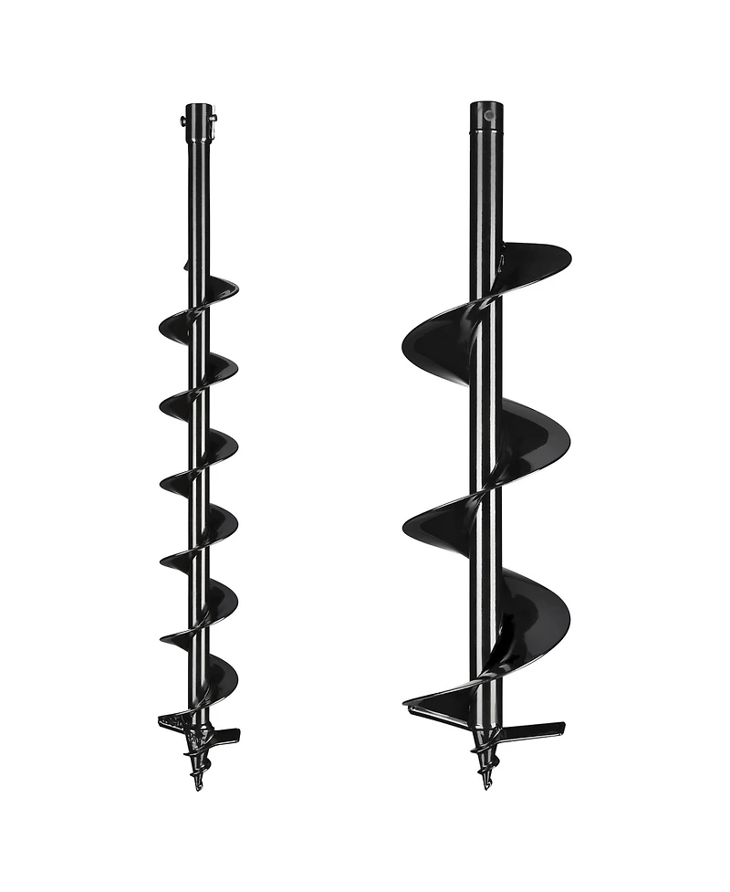 Yescom 4" 8" Earth Auger Bit Kit Bulb Planter Tool for Planting Flower Fence Post Spiral Hole Digger Gardening Project