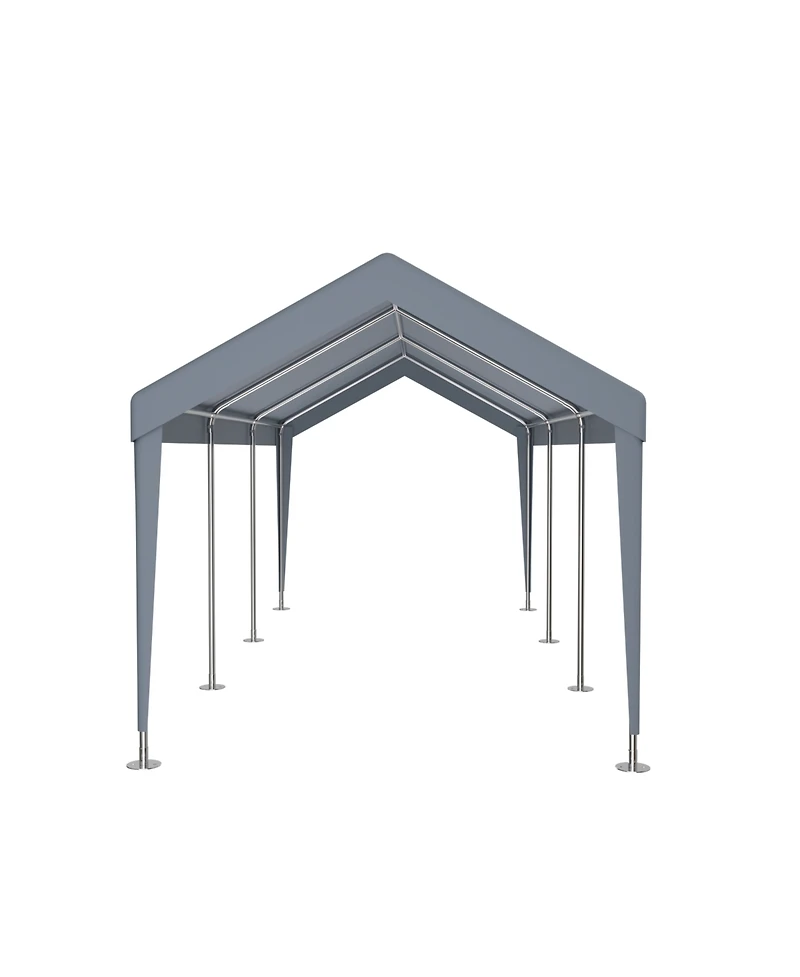 Streamdale 10'x20' Portable Carport Garage with Doors & Windows
