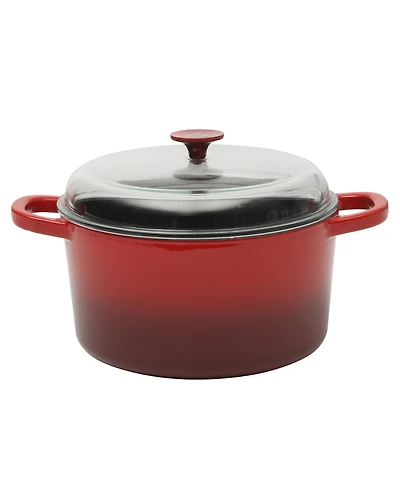 Crock Pot Artisan 7-Quart Round Dutch Oven - Matte Linen White W/ Gold Knob