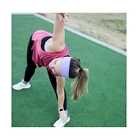 Women's Pack of Wide Training Headbands - Purple + Pink + Hot Pink