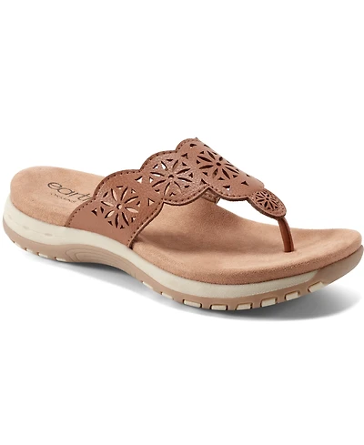 Earth Women's Sadie T-Strap Flat Sandals