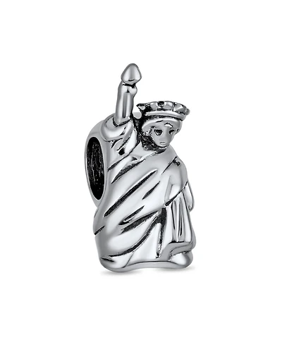 Bling Jewelry Statue Of Liberty Charm Bead Sterling Silver European Bracelet Travel Souvenir