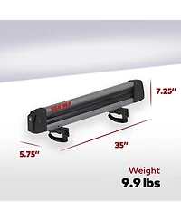 Yakima FreshTrack 6 Universal Car Roof Top Mount Ski and Snowboard Rack, Black