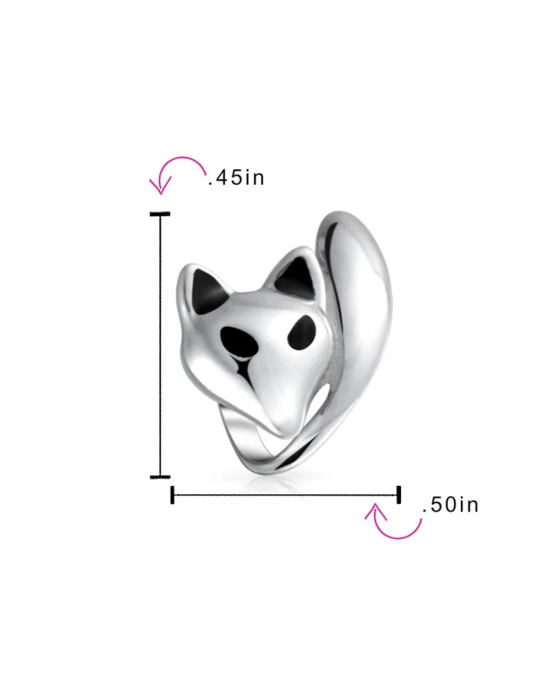 Bling Jewelry Foxy Lady Charm Bead Sterling Silver European Bracelet