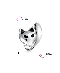 Bling Jewelry Foxy Lady Charm Bead Sterling Silver European Bracelet