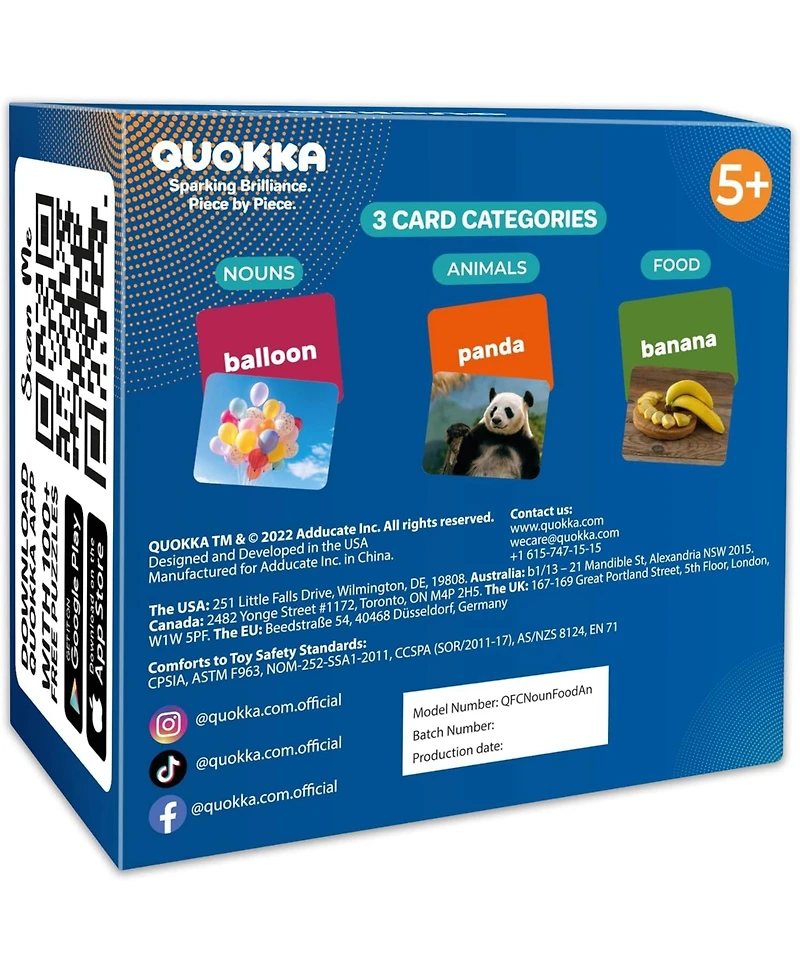 Quokka Flash Cards for Kids and Adults – Large Preschool Flash Cards for Speech Therapy, Aba Therapy, Esl Teaching, Early Childhood Education
