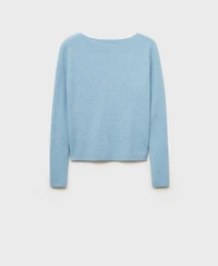 Mango Women's Boat Neck Ribbed Sweater