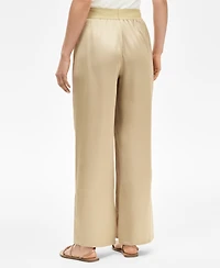 I.n.c. International Concepts Women's Satin Pull-On Wide-Leg Pants, Exclusively at Macy's