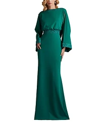 Tadashi Shoji Women's Moline Cowl Back Gown