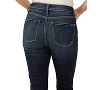 Silver Jeans Co. Women's Avery High-Rise Curvy-Fit Denim Capri Jeans