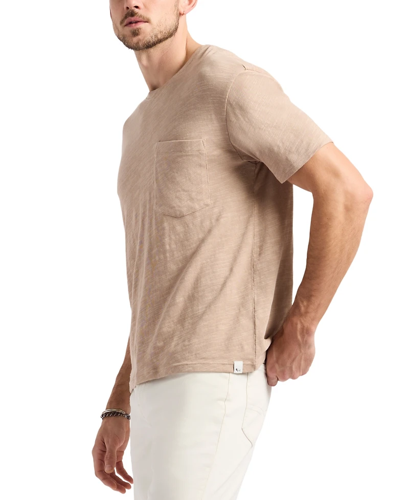 Buffalo David Bitton Men's Kander Slub Knit Crew Neck T-Shirt
