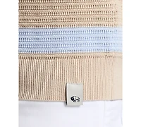 Men's Winder Short Sleeve Textured Striped Polo Sweater